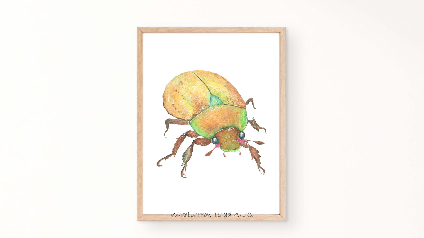 CHRISTMAS BEETLE NURSERY PRINT