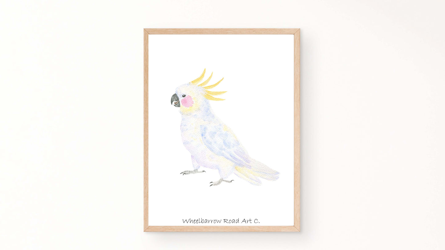 COCKATOO NURSERY PRINT