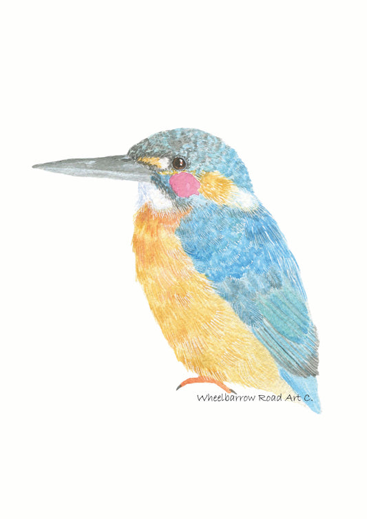 KINGFISHER NURSERY PRINT