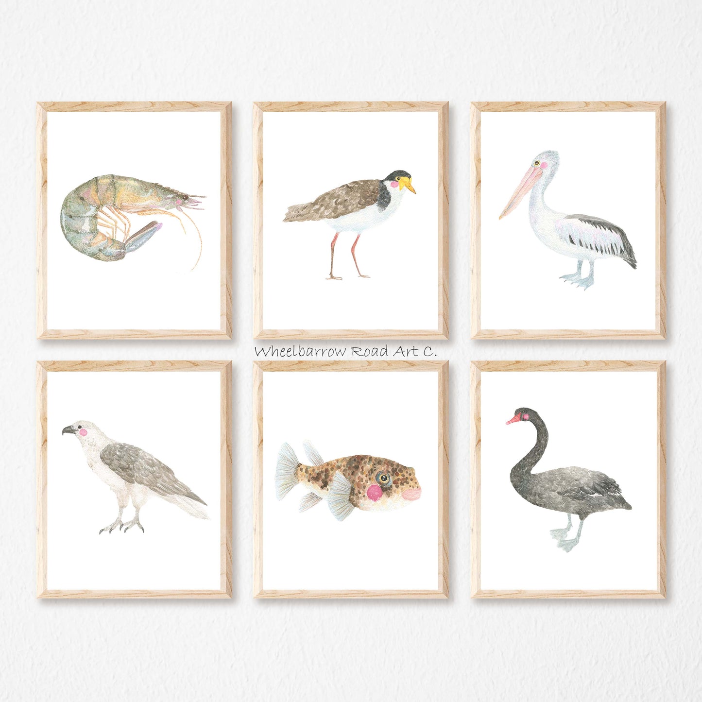 BLACK SWAN NURSERY PRINT