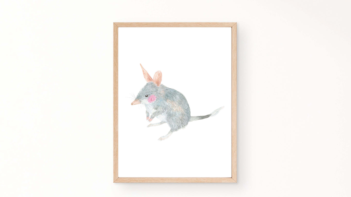 BILBY NURSERY PRINT