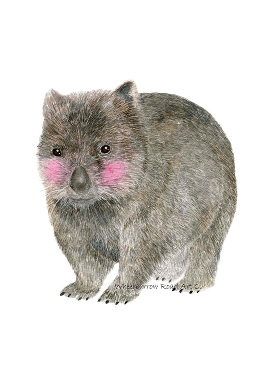 WOMBAT NURSERY PRINT