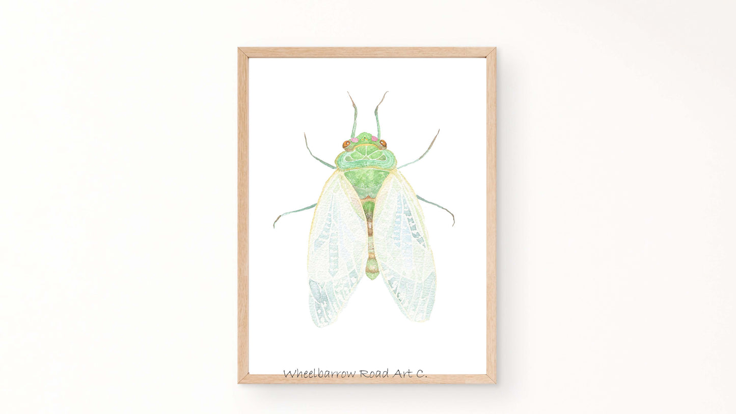 CICADA NURSERY PRINT