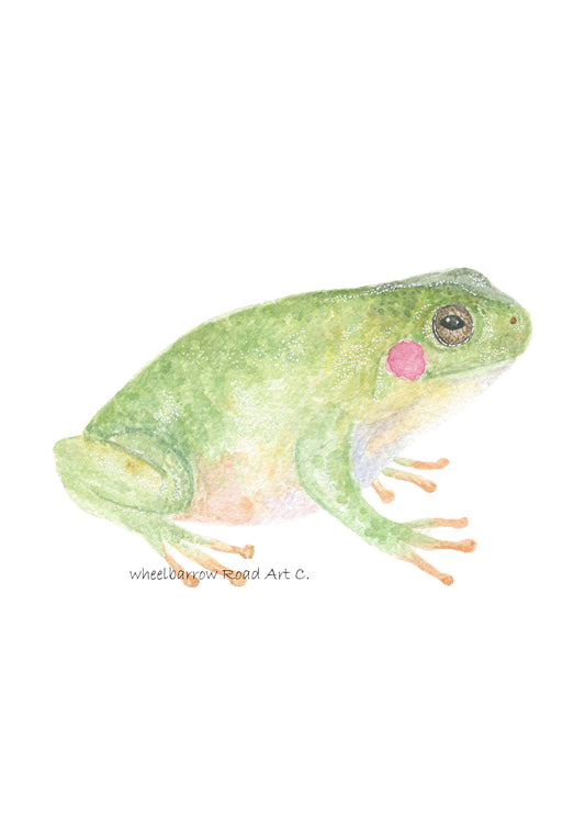 GREEN TREE FROG NURSERY PRINT