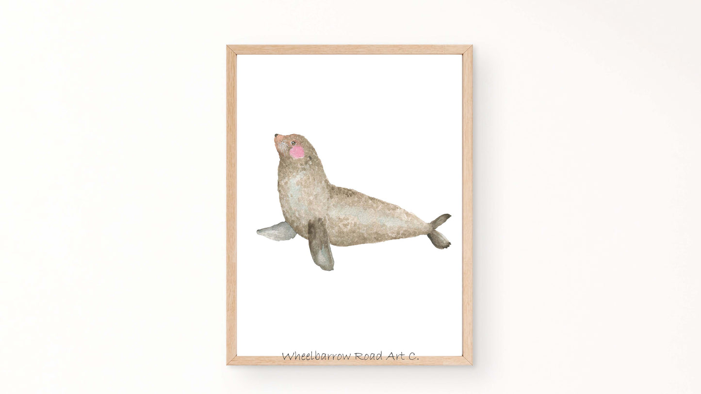 SEAL NURSERY PRINT